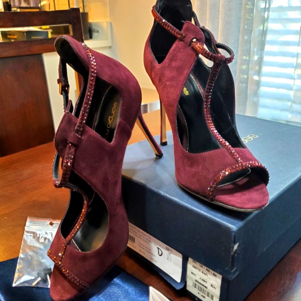 Brand New Sergio Rossi Swarovski Heels